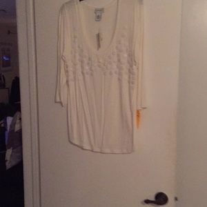 White Tunuc w/sequins